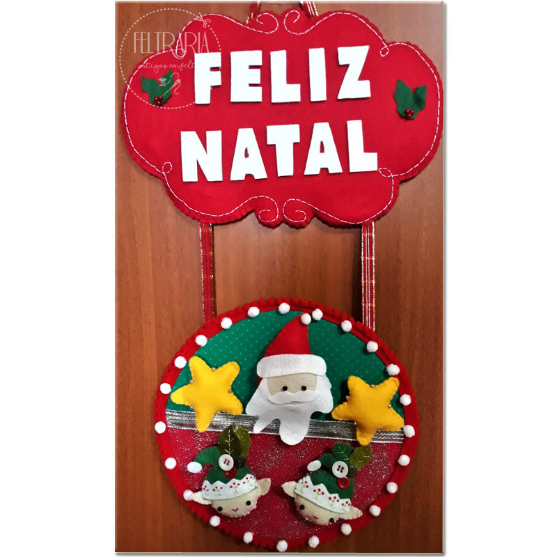 ENFEITE DE PORTA 'FELIZ NATAL'